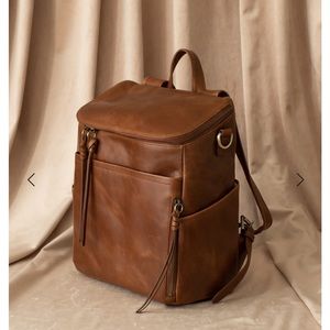 Azaria - Luxe La Mère Original Diaper Bag backpack (Genuine Leather)